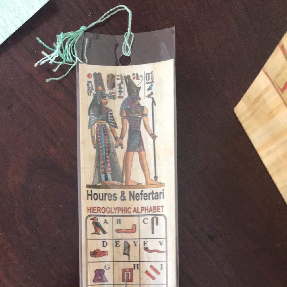 Papyrus sheet book mark!
